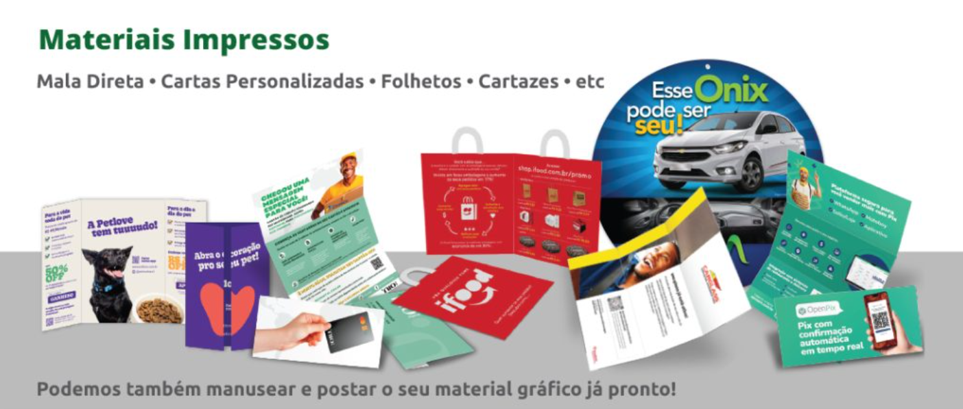 Exemplo de mala direta criada pela MidiaInBox